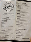 Happy's And Grill menu