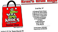 Kroc's Butcher Shop menu