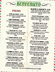 Benvenuto menu