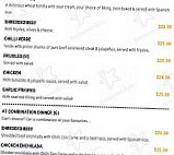 Montezuma's Albany Creek menu