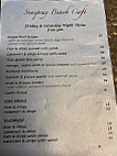 Seaspray Beach Cafe menu