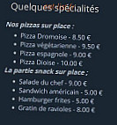 Casa Pizzas menu