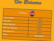 Home's Pizza menu