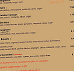 Pizza Stef menu