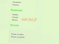 La Paillote menu