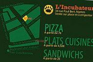 L'incubateur menu