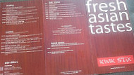 Kwik Stix menu