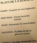 Au Roy Harold menu