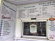 Dairy Joy menu