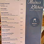 Maira's menu