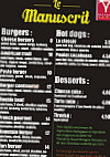 Le Negus menu