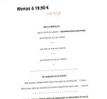Le Mastroquet menu