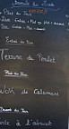 La Voile menu