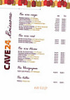 Cave 24 menu