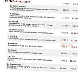 Le Kiosque à Pizzas menu