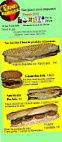 Planet Burger menu