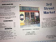 3rd Street Market menu