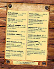 Bucks Grill menu