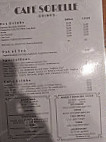 Cafe Sorelle menu