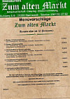 Zum Alten Markt Inhaber Gorden Ibe menu