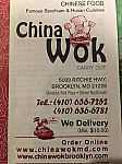 China Wok menu