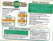 Green Spot Pub menu