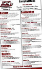 Zz's Sports Grill menu