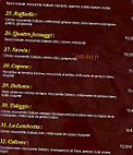 La Faluche menu