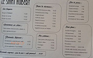 Le Saint Hubert menu