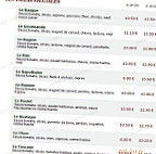 Le Kiosque à Pizzas menu