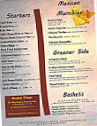 Rocket Bowling Grill menu