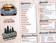 Vacationaire Resort Clancy's On Island Lake menu