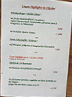 Gasthaus-pension Gibis menu