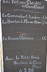 Le Chien Chaud menu