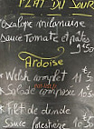 Le Petit Orchestre menu