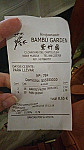 Bambu Garden menu