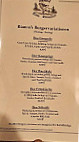 Gasthof "Zum Hirschen" menu