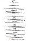 CARTE BLANCHE menu