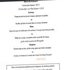 La Parfumerie menu