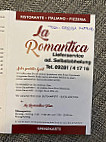 Pizzeria La Romantica menu