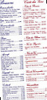 Le Bahia menu