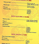 L'asie menu