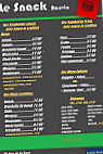 Le-snack Bauvin menu