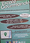 L'escale Gourmande menu