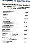 Theaterstube menu