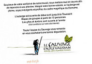 Le Sauvage en Gevaudan menu