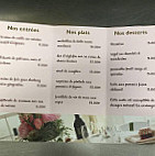 Aux Bons Amis menu