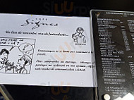 Café Signes menu