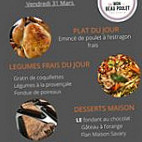 Mon Beau Poulet menu