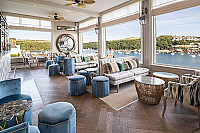 Fowey Harbour Kitchen, Terrace inside